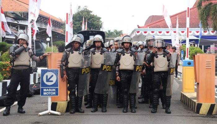 Ini yang Disampaikan Kapolres di Acara Latihan Pengamanan Unjuk Rasa Anarkis