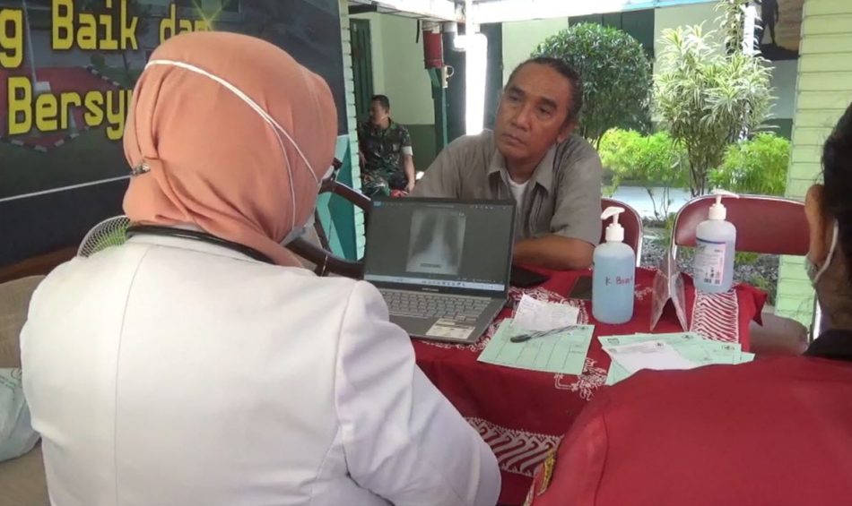 Kodim 0726/ Sukoharjo Adakan Bakti Kesehatan di Komplek Kodim Setempat
