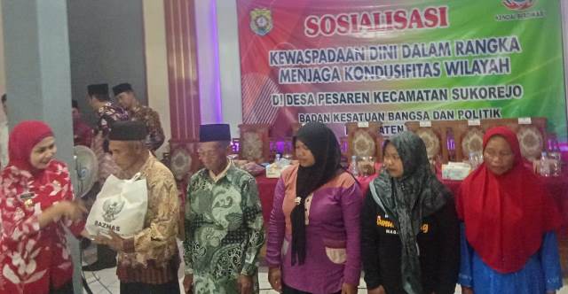 Bupati Buka Acara Sosialisasi Deteksi Dini dan Pencegahan Konflik Sosial di Balai Desa Pesaren