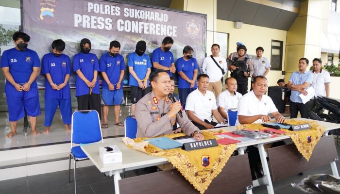 Dalam Waktu 2 Bulan, Polres Sukoharjo Ungkap 4 Kasus Curanmor 7 Pelaku Dibekuk