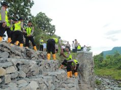 Polres Klaten Bangun Jembatan Penghubung Desa Cucukan-Kotesan