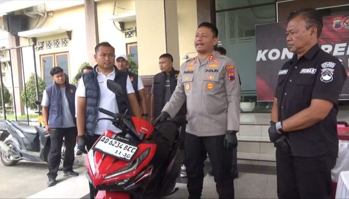 Larikan Motor Milik Kenalannya di Medsos, Pelaku JS Ditangkap Polres Klaten Kurang dari 24 Jam