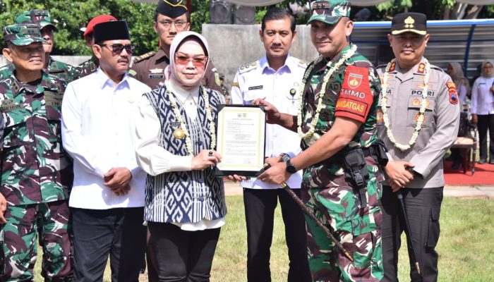 Dandim 0726/ Sukoharjo Tutup TMMD Sengkuyung Tahap I Desa Puron, Ini yang Disampaikan