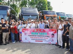 Gubernur Jateng bersama Bupati Kendal Lepas Kepulangan Para Pemudik dari Halaman TMII Jakarta Timur