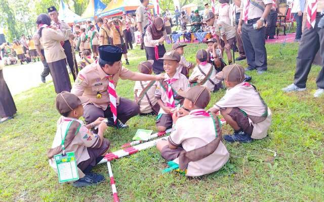 Ratusan Pramuka Siaga Rembang Meriahkan Pesta Siaga di Buper Karangsari Park