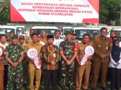 Mobil Operasional Kopdes Dibagikan, Dandim Klaten: Ini Penyerahan Tahap Pertama