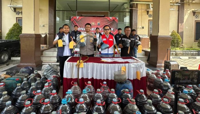 Jajaran Polres Klaten Bongkar Peredaran BBM Ilegal Ribuan Liter