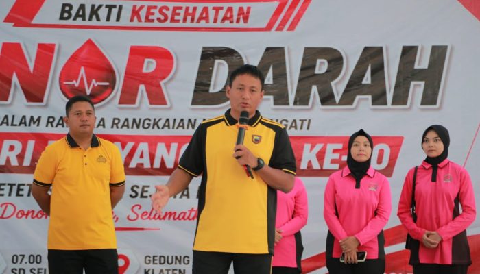 Polres Klaten dan ICK Sukses Gelar Donor Darah, Terkumpul 1000 Kantong Darah