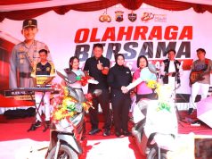 Warga Jatinom Mendapatkan Doorprize Utama Sepeda Motor di HUT Bhayangkara Ke- 80