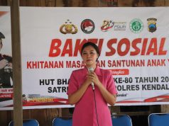 Sambut HUT Bhayangkara, Polres Kendal Beri Santunan Anak Yatim dan Gelar Khitanan Massal