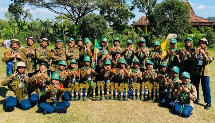 Regu Putri Matahari SMP Muhammadiyah Purwojati, Banyumas Sabet Juara Umum II Putri LPB V Tingkat Nasional