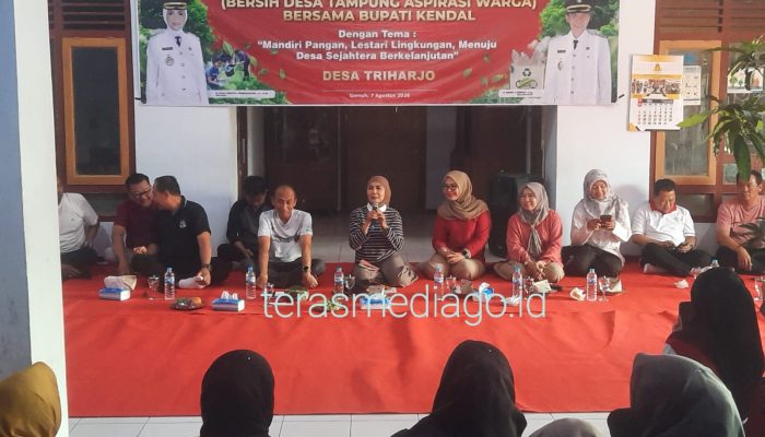 Bupati Kembali Tampung Aspirasi di Acara Bersatu Siaga yang Digelar di Balai Desa Triharjo