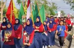 500 Warga dari TK hingga PRM Kompak Meriahkan Jalan Sehat HUT Kemerdekaan RI Ke-81