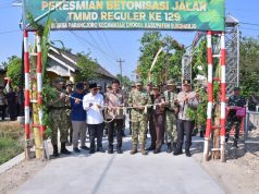 Program TMMD Reguler ke-129 di Desa Parangjoro Sukoharjo, Resmi Ditutup