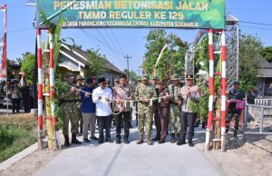 Program TMMD Reguler ke-129 di Desa Parangjoro Sukoharjo, Resmi Ditutup