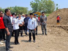 Bupati Hadir di Acara Doa Bersama Pembangunan Jembatan Gantung Cepokomulyo – Margomulyo, Ini yang Disampaikan